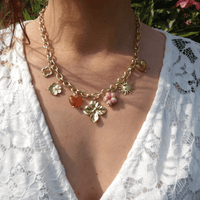 COLLIER MÉDUSA (MARRON)