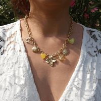 COLLIER MÉDUSA (JAUNE)