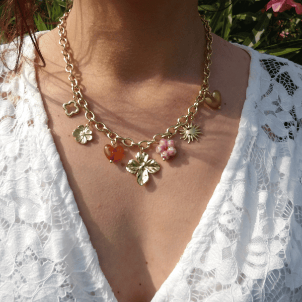 COLLIER MÉDUSA (MARRON)